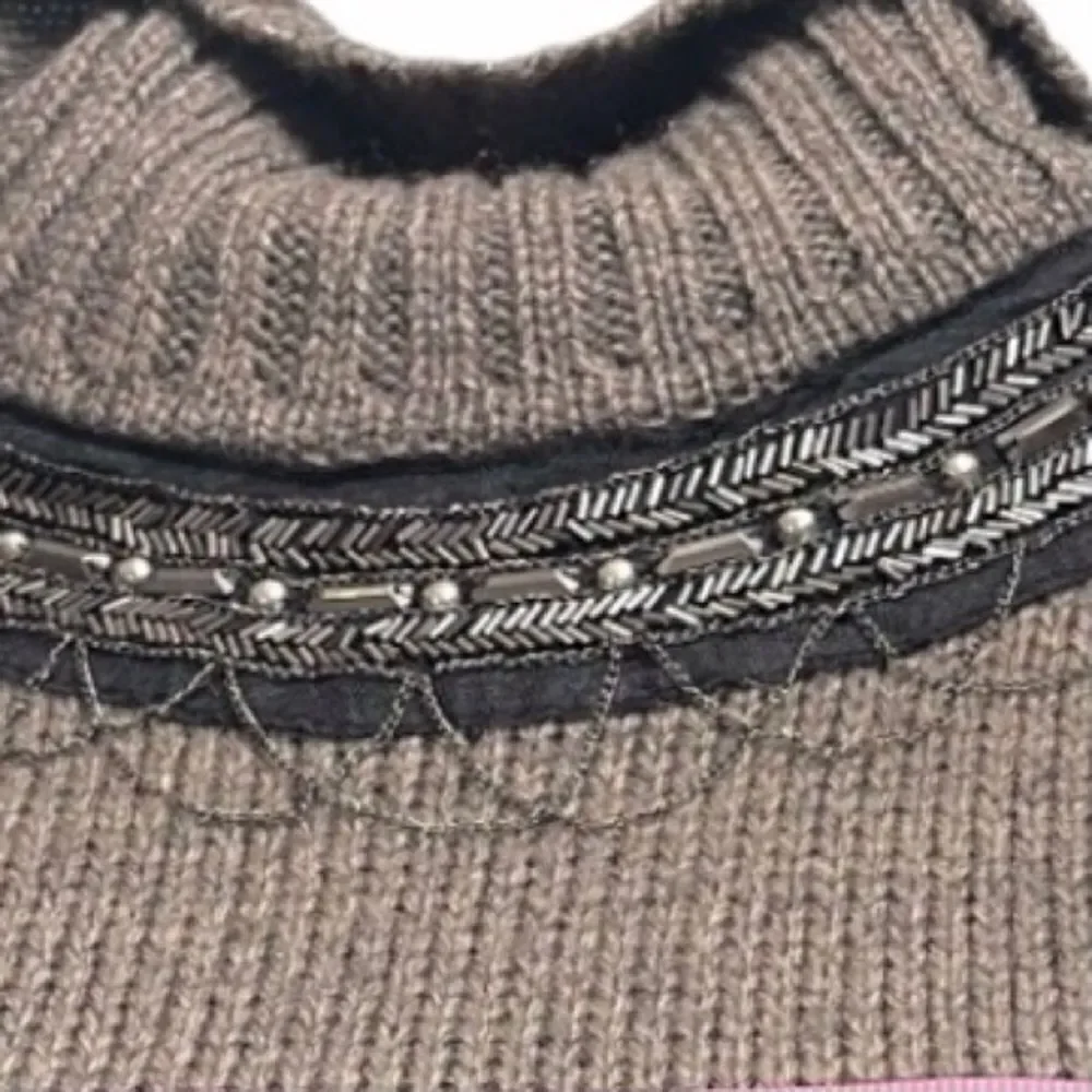 Forla Paris Cable Knit Turtleneck Sweater Dress